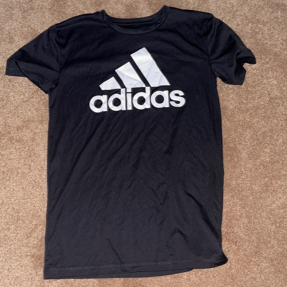 Black Adidas T-Shirt for kids. Size Large 14/16